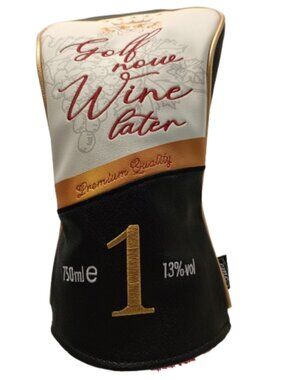 NWT CMC Design Golf Now Wine Later Driver Headcover Ladies Edition